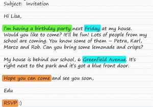 Birthday Invitation Letter In English Invitation Letter About Birthday Party Letters Free