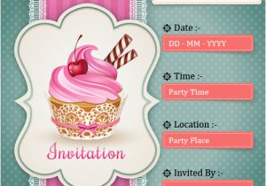 Birthday Invitation Maker Online Create Birthday Party Invitations Card Online Free