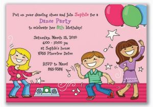 Birthday Invitation Message for Kids Kids Birthday Party Invitation Wording Cimvitation