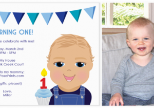 Birthday Invitation Of My son First Birthday Party Invitations Boy Cimvitation