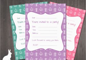 Birthday Invitation Online Maker 3 Free Printable Party Invitations Cake and Presents