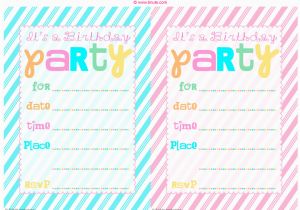 Birthday Invitation Printables Bnute Productions June 2013