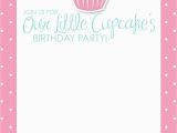 Birthday Invitation Printables Cupcake Birthday Party with Free Printables How to Nest