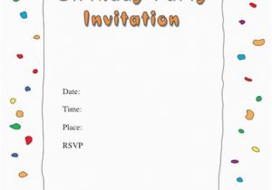 Birthday Invitation Templates Free Download 43 Free Birthday Party Invitation Templates Free