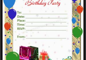 Birthday Invitation Templates Word 50 Printable Birthday Invitation Templates Sample Templates