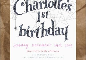 Birthday Invitation Websites Charlotte 39 S Web Inspired Birthday Invitation by