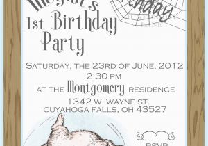 Birthday Invitation Websites Juneberry Lane Our New Charlotte 39 S Web Birthday Baby