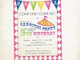 Birthday Invitation with Dress Code Free Printable Carnival Birthday Party Invitations Free