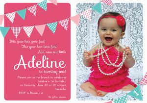 Birthday Invitation Wording for Kids 1st Birthday First Birthday Party Invitation Ideas Bagvania Free