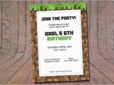 Birthday Invitations Fast Delivery 25 Best Ideas About Minecraft Birthday Invitations On