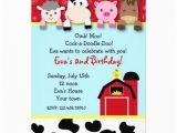 Birthday Invitations Fast Delivery Barnyard Farm Animals Birthday Party Invitations