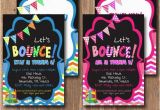 Birthday Invitations Fast Delivery Bounce Party Invite with Free Matching Thank You Card