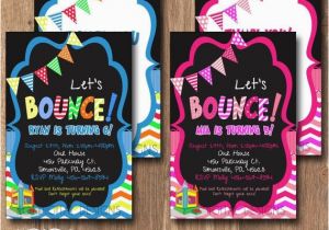 Birthday Invitations Fast Delivery Bounce Party Invite with Free Matching Thank You Card