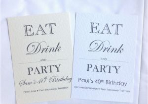 Birthday Invitations Fast Delivery Eat Drink and Party Invitationsthday Invitations 18th