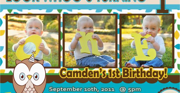 Birthday Invitations for 1 Year Old Boy Free One Year Old Birthday Invitations Template Drevio