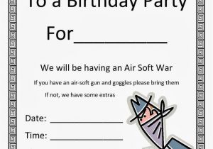 Birthday Invitations for 13 Year Old Boy Free Birthday Party Invitation Template Along with All the