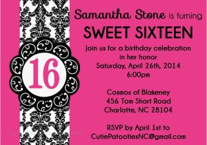 Birthday Invitations for 16 Year Old Boy Invitations for Sweet 16th Birthday Party Eysachsephoto Com