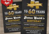 Birthday Invitations for 60 Year Old Man Free Adult Male Birthday Invitation Printable