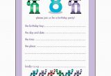 Birthday Invitations for 8 Yr Old Girl 10 Childrens Birthday Party Invitations 8 Years Old Boy
