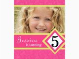 Birthday Invitations for 8 Yr Old Girl 5 Year Old Birthday Party Invitations Zebra Girl Zazzle Ca