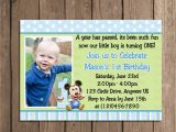 Birthday Invitations for Baby Boy 1st Baby Mickey Mouse Boy 1st First Birthday by Periwinklepapery