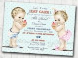 Birthday Invitations for Boy and Girl Boy Girl Twins First Birthday Invitation for Twins Boy and