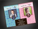 Birthday Invitations for Boy and Girl Joint Party Girl Boy Birthday Invitation