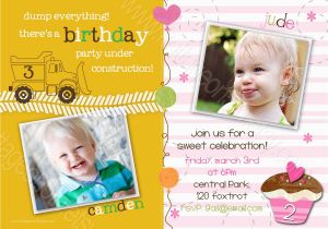 Birthday Invitations for Two People Joint Birthday Party Invitations Bagvania Free Printable
