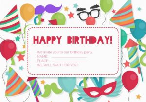 Birthday Invitations Free Download Birthday Invitation Card Vector Free Download