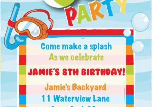 Birthday Invitations Free Download Download Swim Party Invitation orderecigsjuice Info