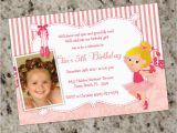 Birthday Invitations Free Shipping Ballerina themed Birthday Party Invitations Free