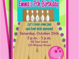 Birthday Invitations Free Shipping Bowling Party Birthday Invitation Printable or Printed