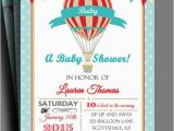 Birthday Invitations Free Shipping Hot Air Balloon Invitation Printable or Printed with Free