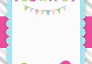 Birthday Invitations Free Templates Blank Birthday Invitations Template Best Template Collection