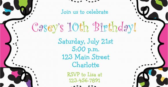 Birthday Invitations Free Templates Girl Birthday Invitations Template Best Template Collection