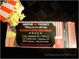 Birthday Invitations Movie theme Drive In Movie Birthday Party Moms Munchkins