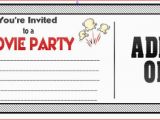 Birthday Invitations Movie theme Movie Ticket Birthday Invitations Ideas Bagvania Free