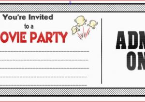 Birthday Invitations Movie theme Movie Ticket Birthday Invitations Ideas Bagvania Free