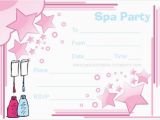 Birthday Invitations to Print at Home Free Printable Spa Party Invitation orderecigsjuice Info