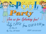 Birthday Invitations to Print at Home Pool Party Invitations Diy Custom Printable Birthday Party