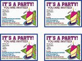 Birthday Invitations to Print at Home Print Birthday Invitations Print Birthday Invitations