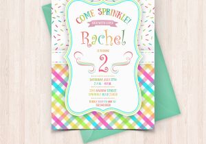 Birthday Invitations to Print at Home Printable Sprinkle Birthday Invitations Free Thank You