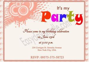 Birthday Invitations Via Text Message Birthday Invitation Text Message A Birthday Cake