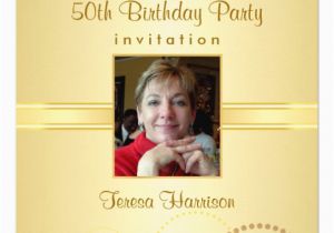 Birthday Invitations with Photo Make Your Own 50th Birthday Party Invitations Create Your Own Zazzle