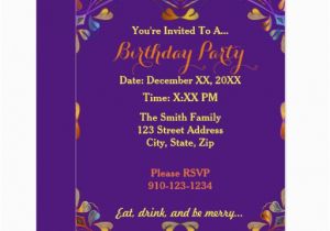 Birthday Invitations with Photo Make Your Own Create Your Own Colorful Birthday Party Invitation Zazzle