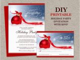 Birthday Invitations with Rsvp Cards Items Similar to Christmas Party Invitation with Rsvp Card