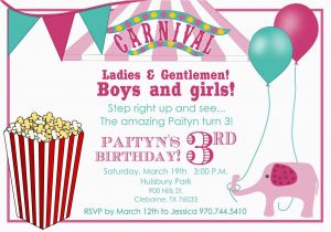 Birthday Invite Ecards Best Carnival Birthday Invitations Templates Egreeting