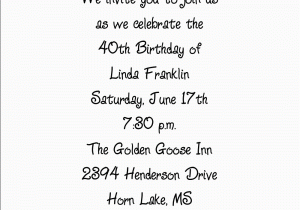 Birthday Invite Messages for Adults Birthday Invitation Wording for Adults Best Party Ideas