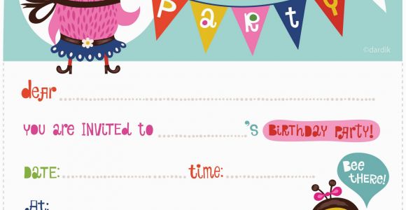 Birthday Invite Pictures 100 Free Birthday Invitation Templates You Will Love