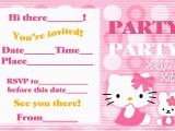 Birthday Invite Pictures Hello Kitty Birthday Invitation Bagvania Free Printable